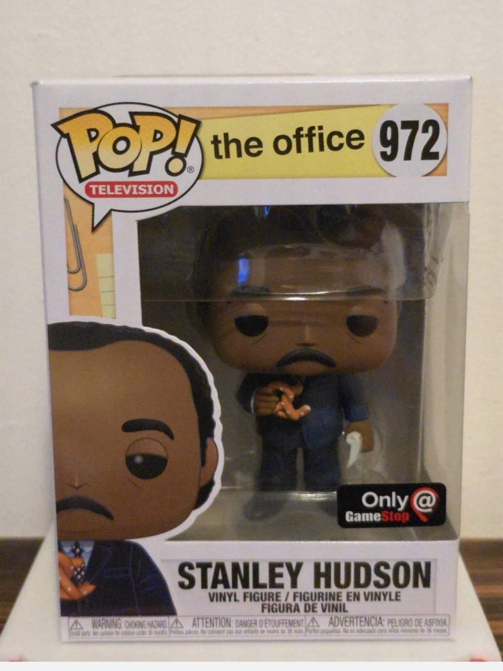 Funko Pop! The Office Stanley Hudson w/ Pretzel #972 Rare GameStop Exclusive